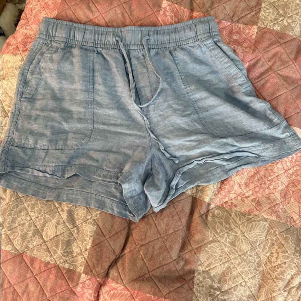 GAP Blue High Waist Denim Shorts